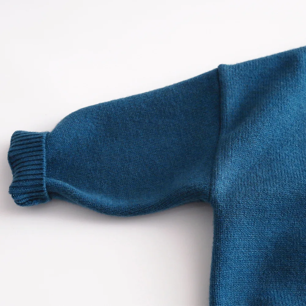 2025 otoño nuevos niños suéter de manga larga abrigo de algodón niñas cárdigan de punto sólido chaqueta de moda para niños prendas de punto informales para niños