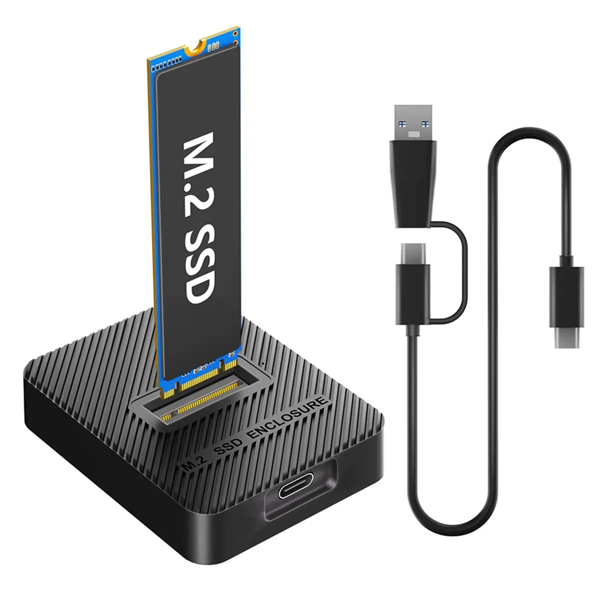 【POPULAR PICK】-10Gbps M.2 SSD Enclosure, RTL9210C Dual Protocol NVMe & SATA M.2 SSD Reader, USB 3.2 Gen2 Type-C External M2 SSD