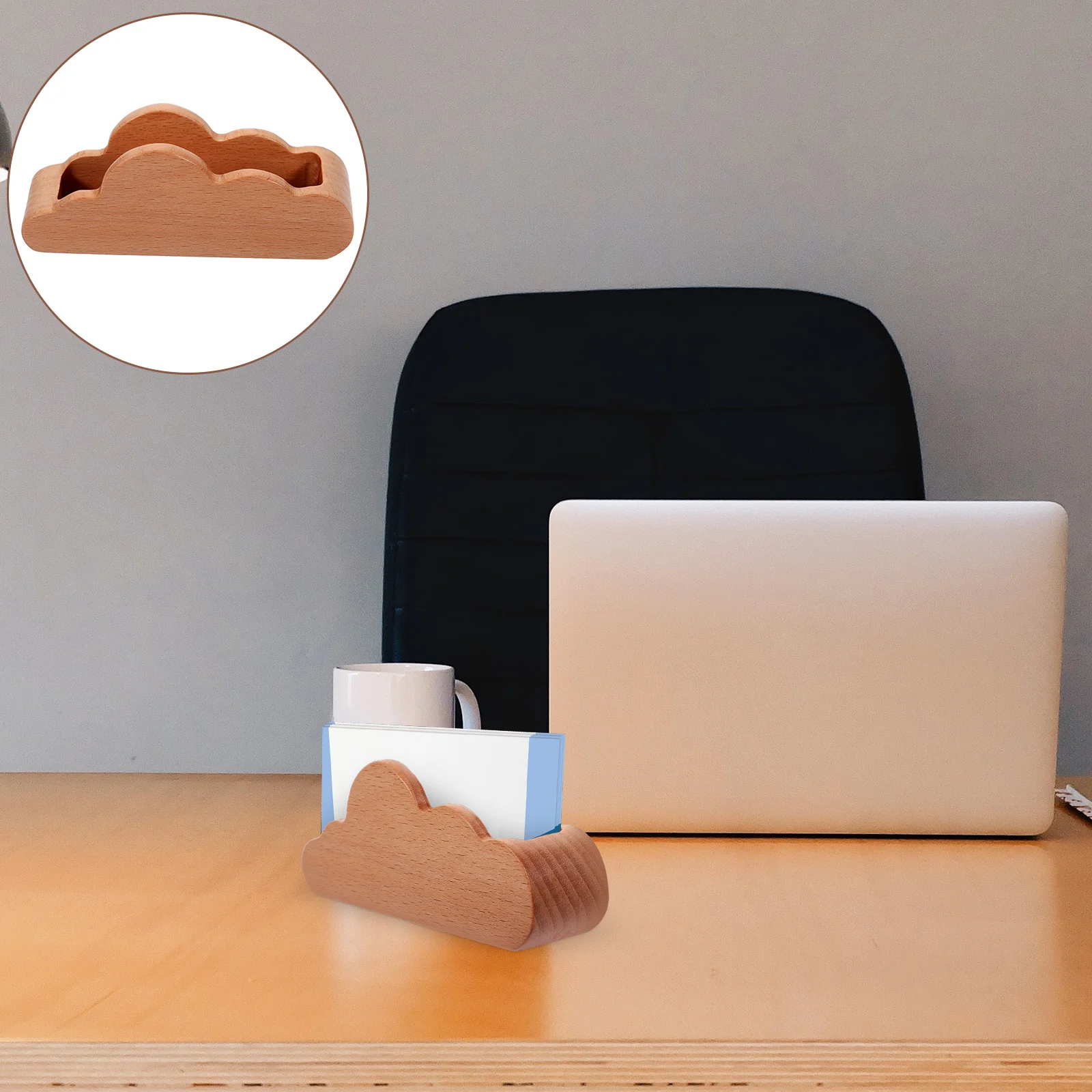 ビジネスホルダー木製名刺スタンドデスクトップオーガナイザーオフィスデスクカードディスプレイラック名刺ホルダー