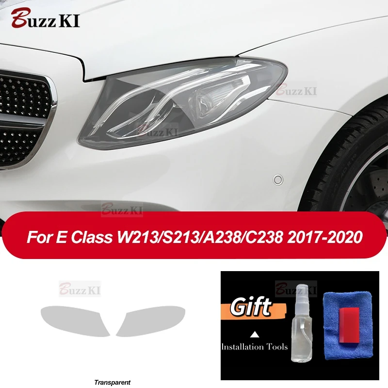 Car Headlight Protective Film Taillight Transparent TPU Sticker For Mercedes Benz E Class W213 S213 A238 C238 E63 AMG 2017-2020