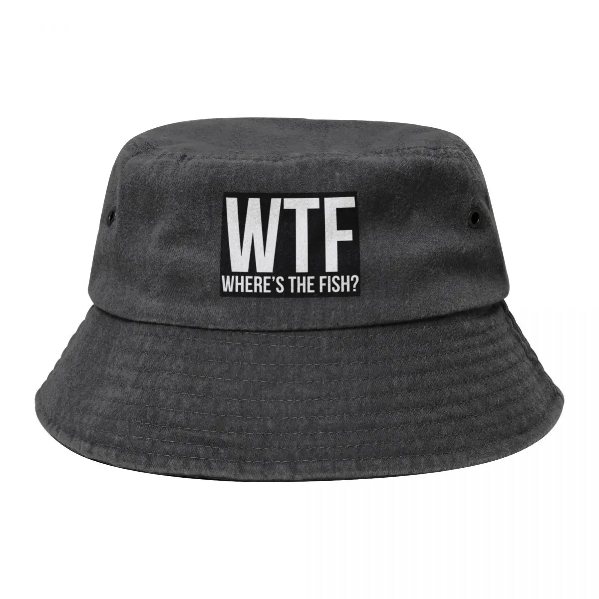 

Wtf wheres the fish , Funny Fishing , Fishing Lover Bucket Hat Ball Cap Luxury Cap Beach Outing Anime Hat Mens Tennis Women's