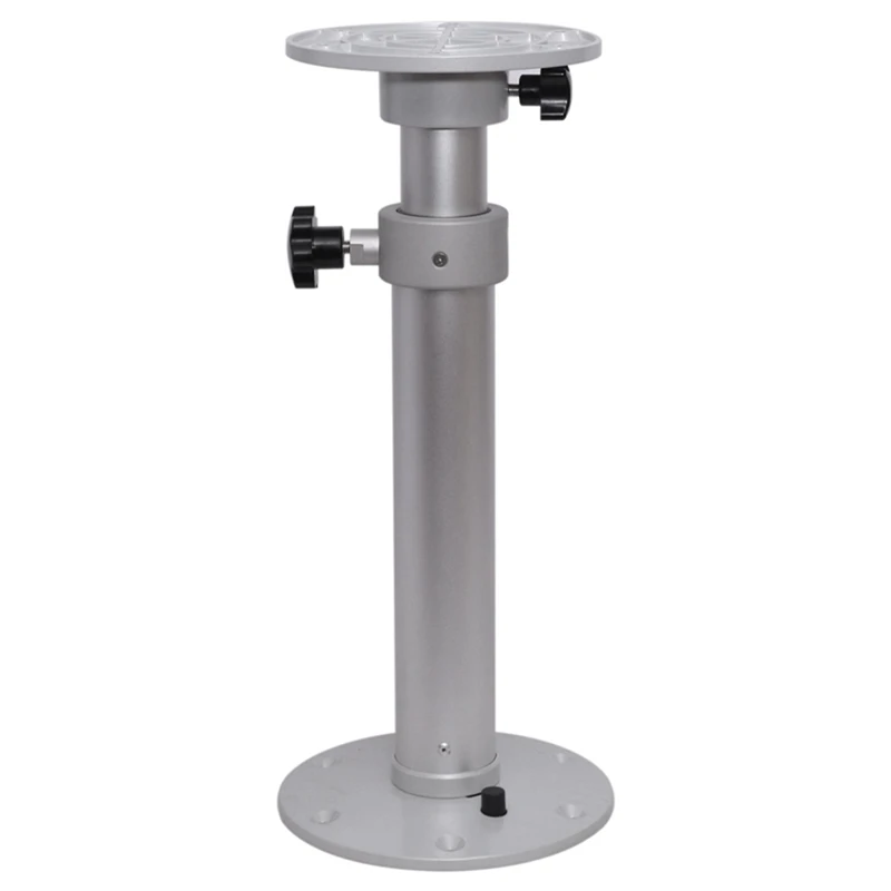 Detachable Table Base Stand Leg Base Aluminum Alloy Table Base For RV Boat Yacht Silver White