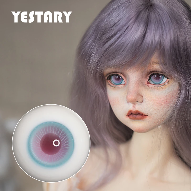 

YESTARY BJD Glass Eyes Toys BJD Doll Accessories For 12/14/16MM DIY Handmade Eyes Blue Pink Eyes Dolls Crafts BJD Eyes Toy Girls