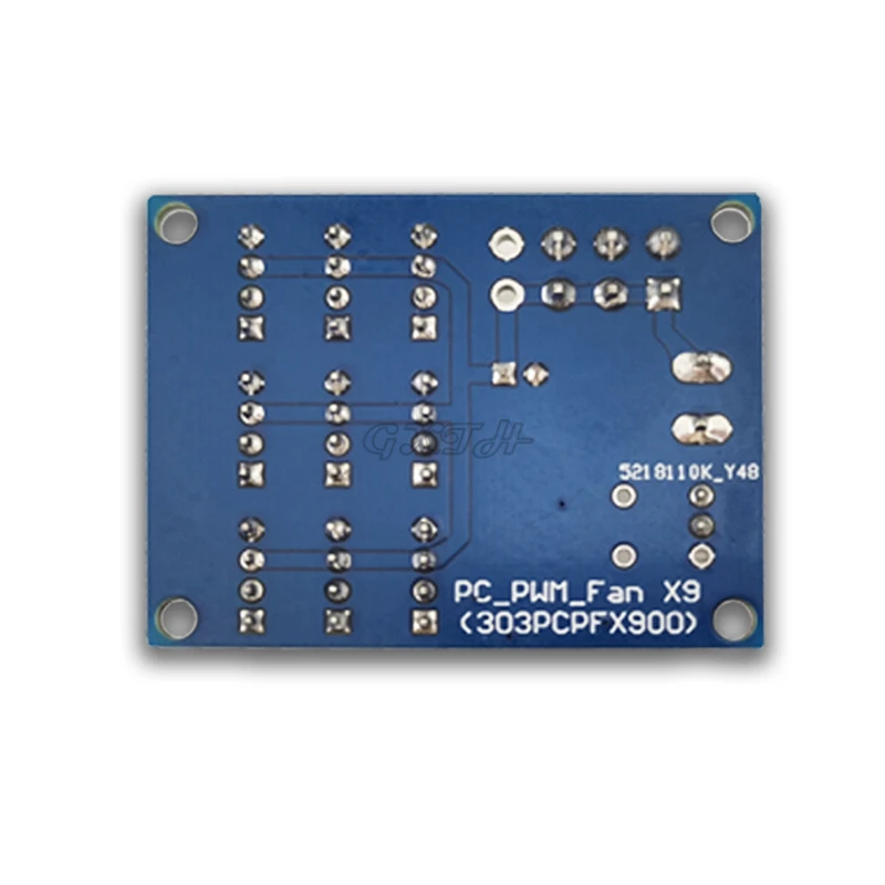 Scheda di controllo della ventola PWM a 9 canali regolatore di velocità di controllo della temperatura NTC regolatore di velocità multidirezionale della ventola della cassa del Computer 12V