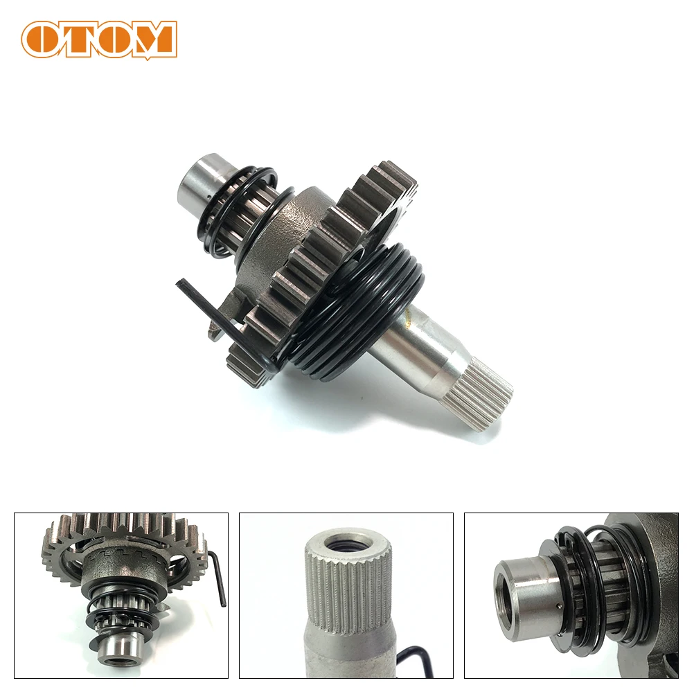 OTOM Motorcycle Starting Mechanism Assembly Engine Start Gear Shaft For ZONGSHEN NC250 NC450 KAYO AVANTIS ENDURO MOTOLAND GR BSE