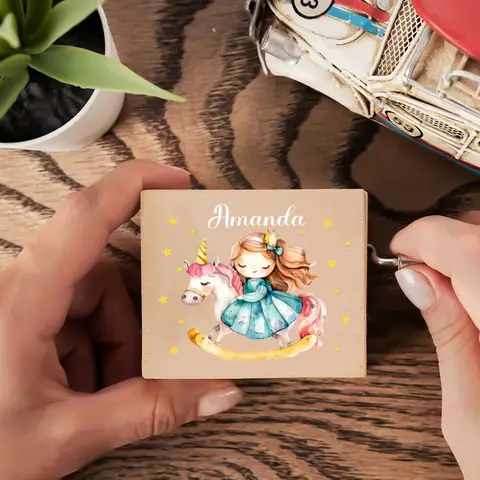 Boîte à musique personnalisée et gravure sur bois, cadeau personnalisé, anniversaire, mariage, cadeaux d'anniversaire, chanson d'amour, souvenir romantique