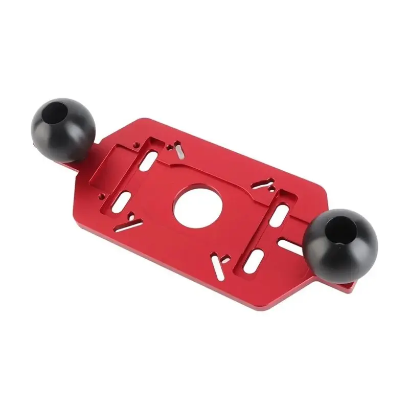 AB41-Aluminum Alloy Router Circle Cutting Jig Aluminum Router Plate Milling Grooving Slotting Bracket Multifunctional Base