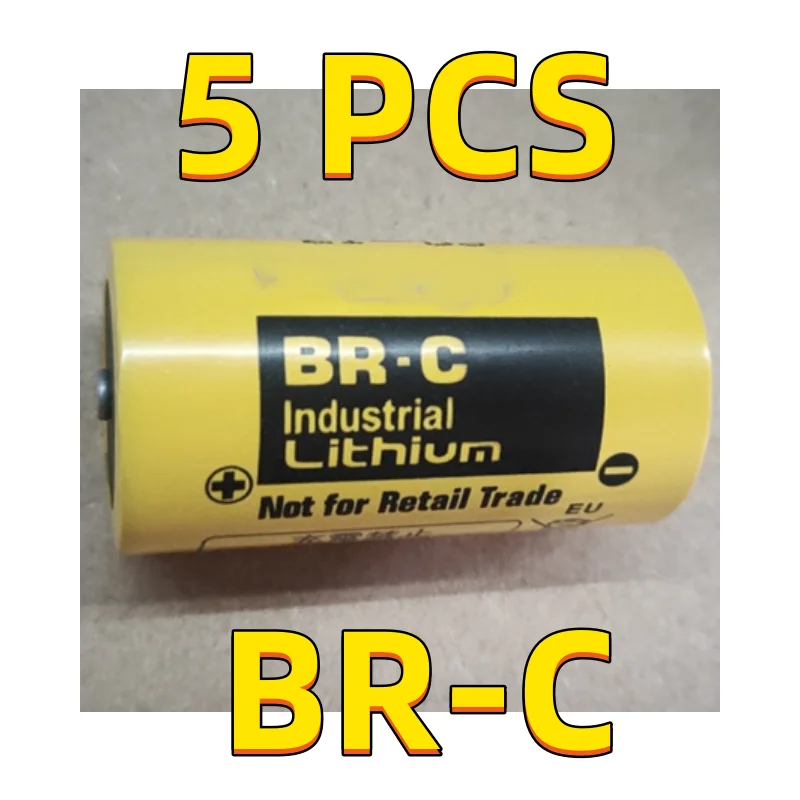 

5PCS Genuine For PANASONIC BR-C 3V C Size Li-ion PLC Battery