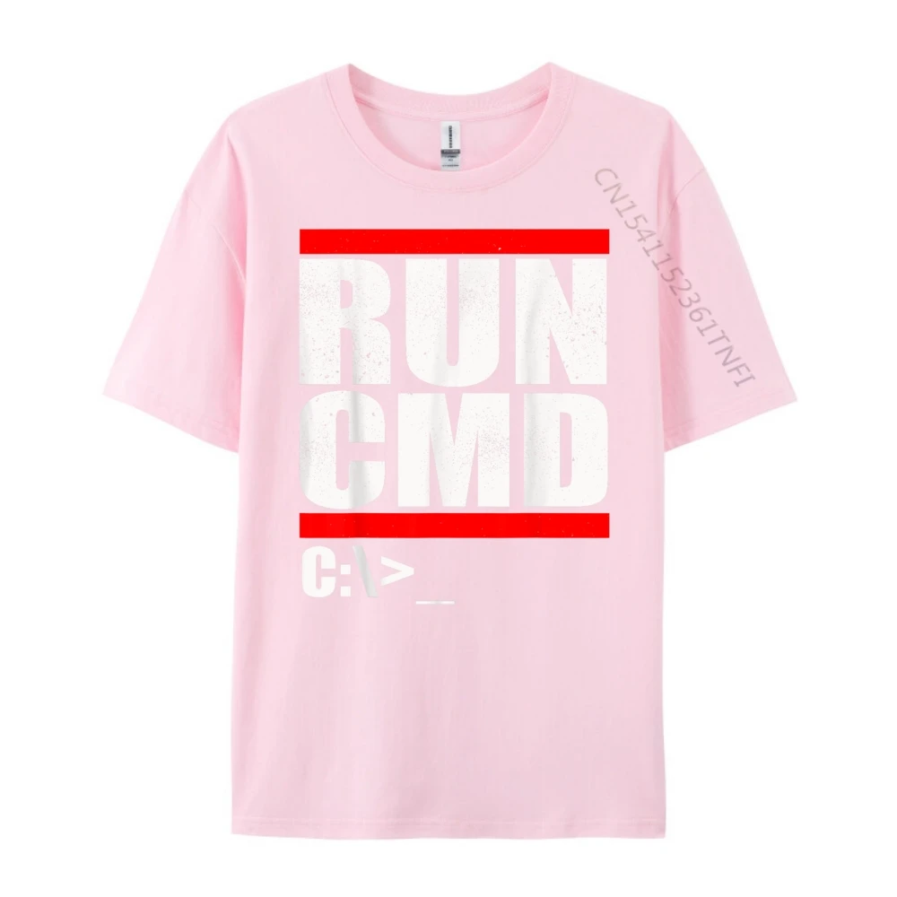 تشغيل Cmd الكمبيوتر الطالب الذي يذاكر كثيرا تي عادي تي شيرت بالجملة السنة الجديدة 2025 مضحك تي شيرت الرجال مصمم ملابس الرجال #3