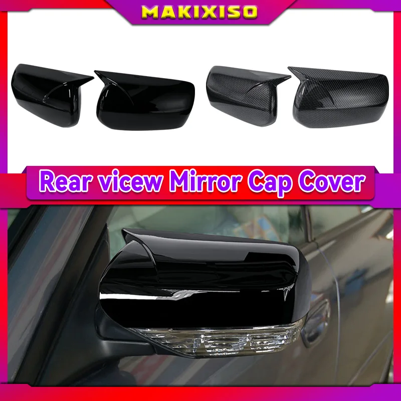 

ABS Carbon Fiber Side Door Rearview Mirror Cover Trims Horn Cap Exterior Accessories For Subaru Impreza WRX STI 2004-2007