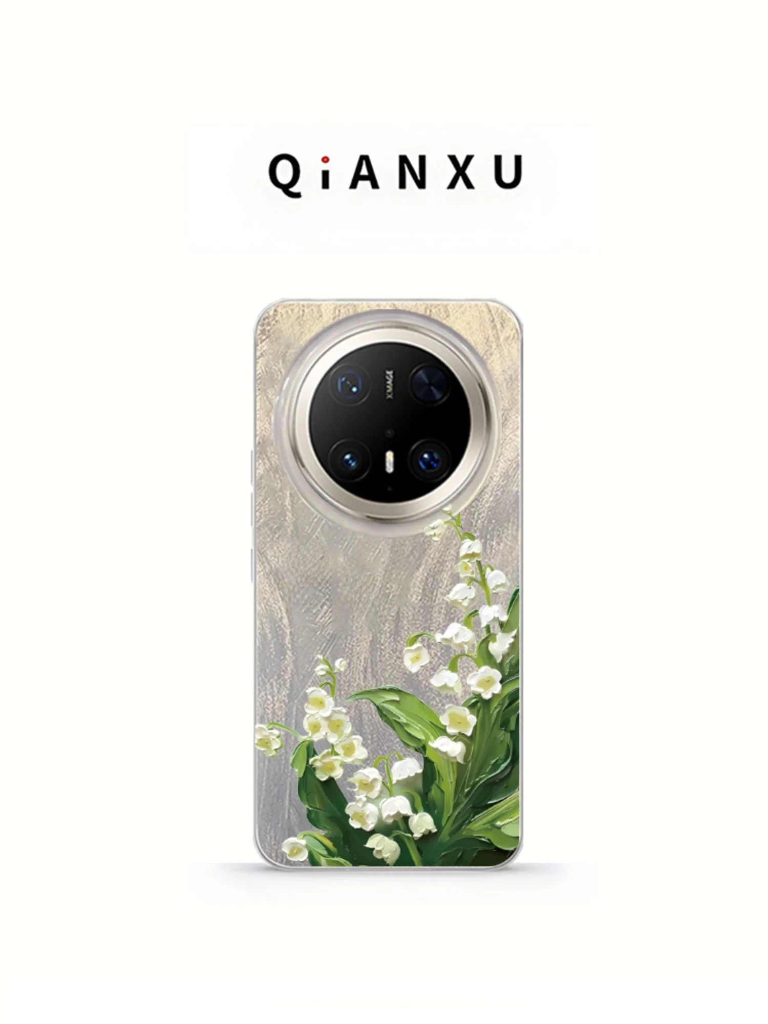 

Elegant Women's Mate 70 pro Phone Case with Bellflower Design Soft Silicone Protective Cover Simple High-End Style