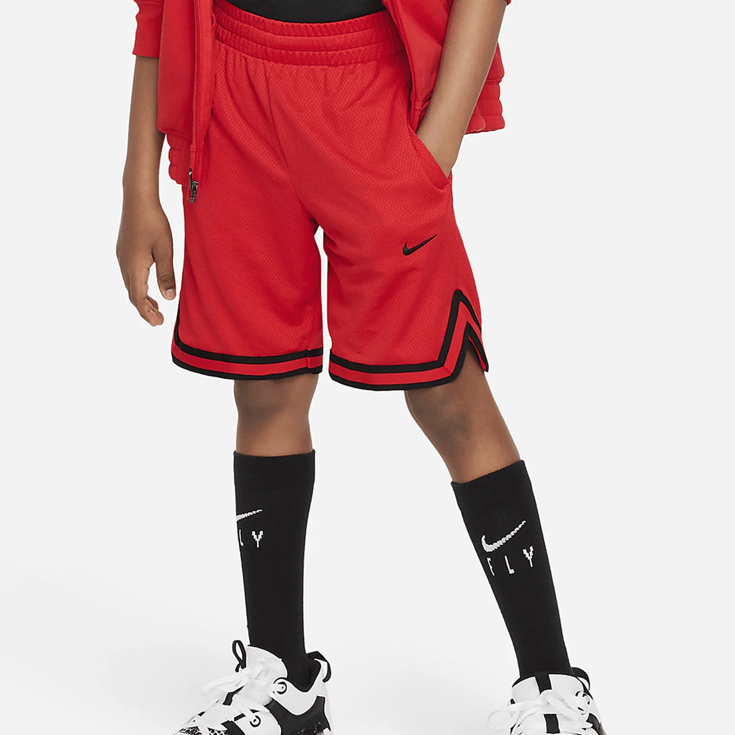 Pantalones cortos de entrenamiento de baloncesto Nike, originales, para niños, transpirables y de diseño moderno, ideales para deportes y actividades de ocio. Modelo DZ4280-657.