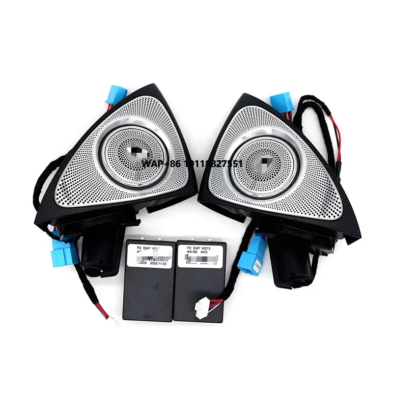 New 64 Colour 3D Rotary Tweeter Speaker for W213 E53 E-class 2016-2023 RGB LED Ambient Light Car 4D Horn Retrofit