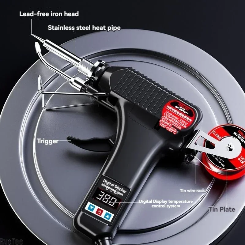 DELIXI High-power Soldering Machine Electric Automatic Gun Welding Tool Soldering Iron Digital Display Temperature Adjustment