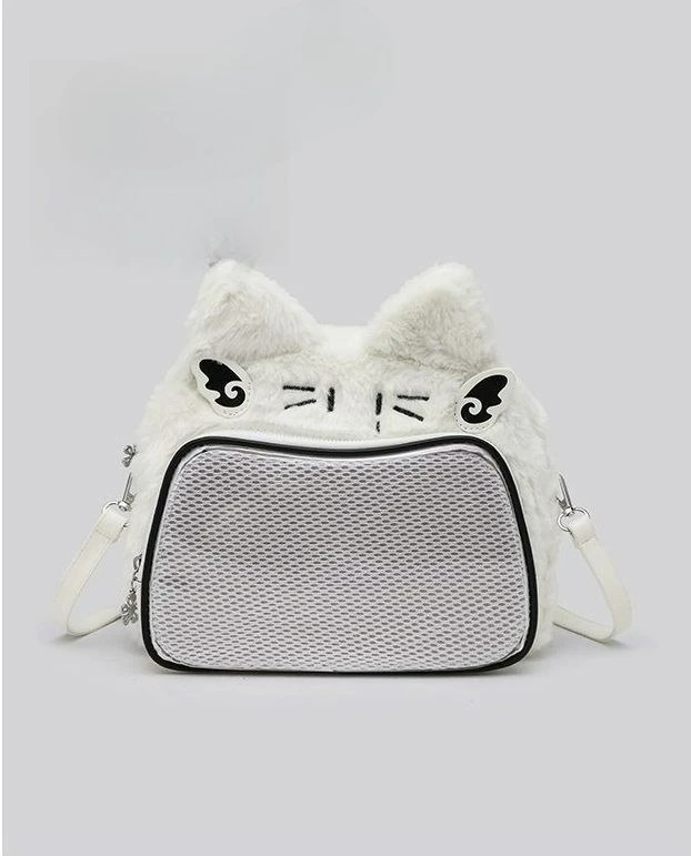

Japanese 2025 New Cute Ears Women's Plush Pain Bag Shoulder Bags