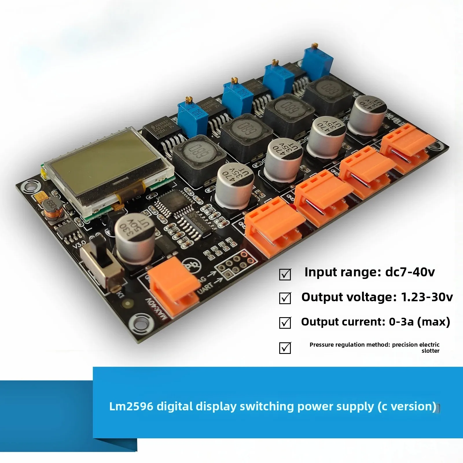 Lm2596 Multi-channel Switching Power Supply Digital Display Power Supply Module DC-DC Step-down Power Supply Module Lm2596-adj