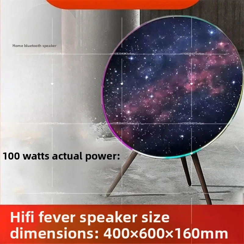1:1 High-Quality 100W High-Power  Flying Saucer Speaker Creative Round Disk Tabletop, Powerful Stylish Flying Saucer Speaker