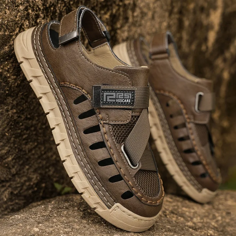 Fashion Men's Sandals, Lightweight Wear‑resistant, Comfortable & Breathable, for Summer Travel, Beach, Jogging