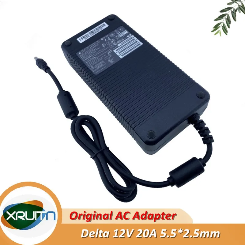 

Genuine 12V 20A 240W 5.5x2.5mm Delta EADP-220AB B EADP-220SS S AC Adapter Power Supply Charger Fit 12V 18A Laptop Charger