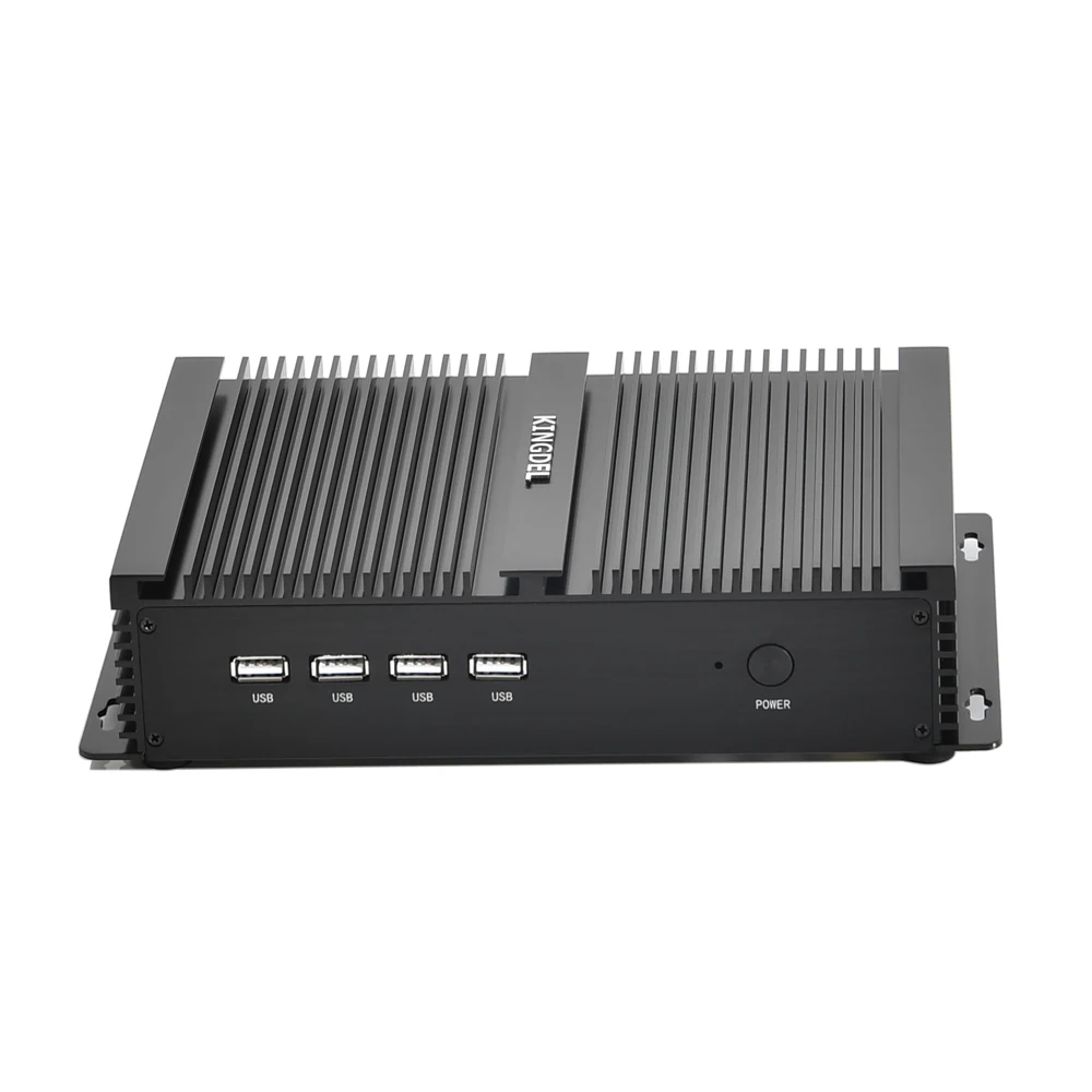 Mini PC HTPC senza ventola 4 COM RS232 Intel Celeron 1037U 3317U Mini computer industriale Dual LAN PC desktop USB3.0 HDMI VGA TV BOX