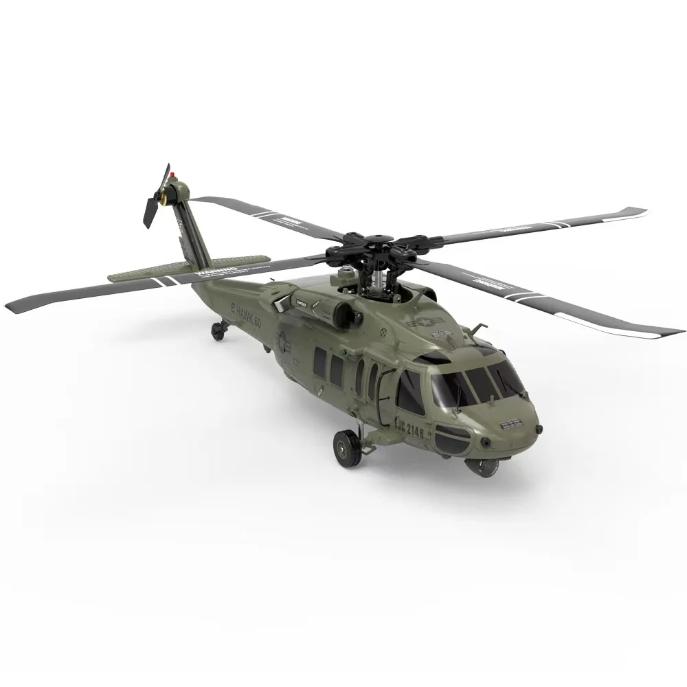 Flytec F09 2.4G 6CH 3D 6G Systeem Dubbele Borstelloze Direct Drive Motor 1/47 Grote Flybarless RC Helicopter