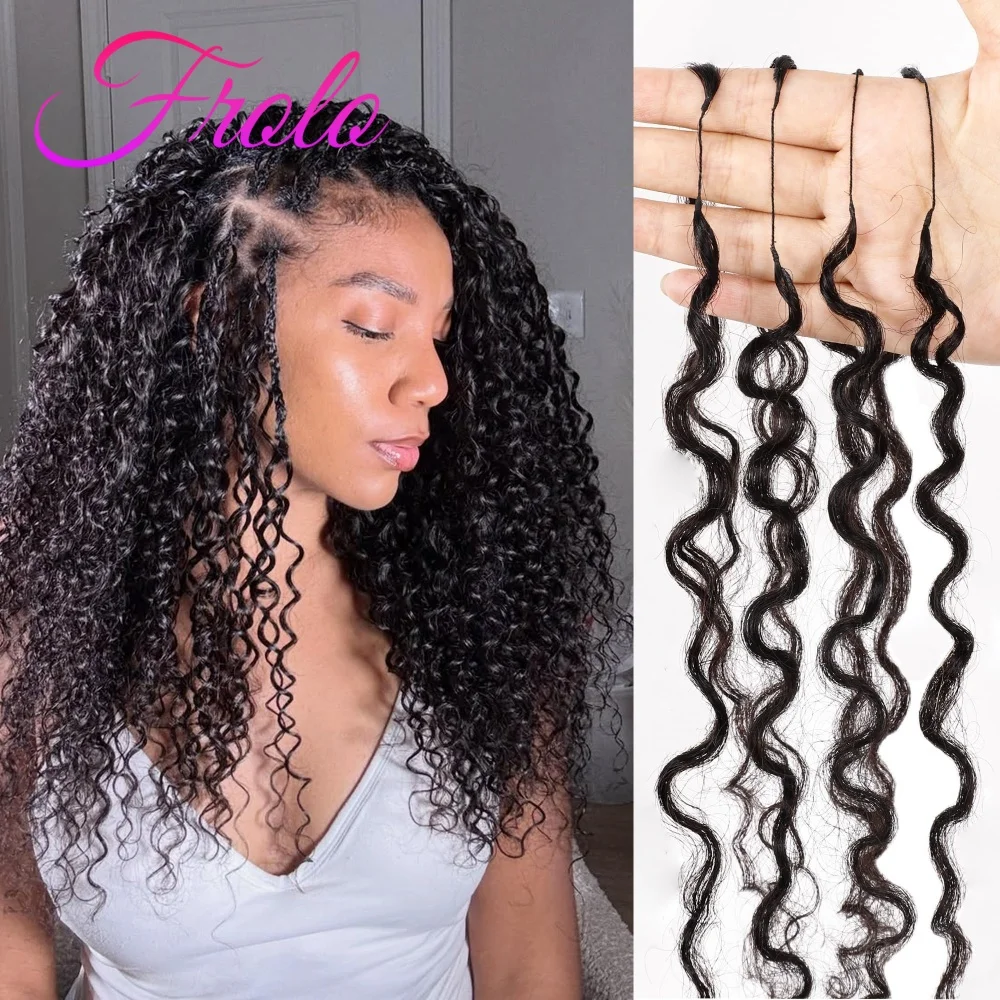 

200 г, 22 дюйма, косички для плетения крючком для чернокожих женщин, 150 прядей, кудрявые, из натуральных человеческих волос, легкие, как перья