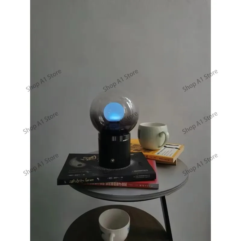 Art Deco Glass Planet Table Lamp High-end Minimalist Atmosphere Light for Bedroom Bedside Decor