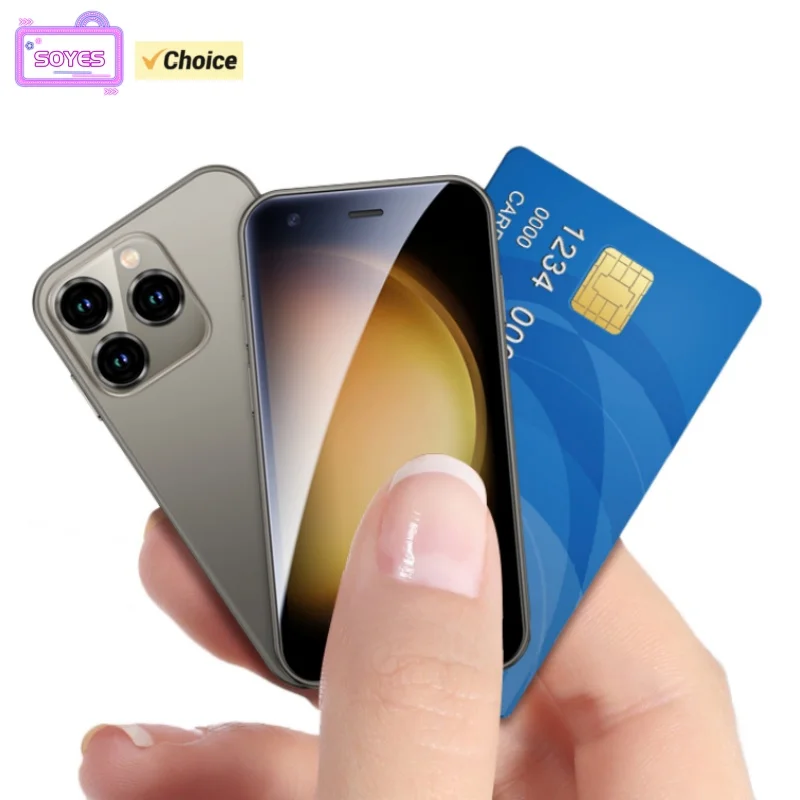 Nuevo SOYES XS15 Mini Smartphone 3,0 pulgadas MTK 2GB RAM 16GB ROM WCDMA 3G Dual SIM 2MP cámara trasera 480x854 tipo C teléfono móvil Android