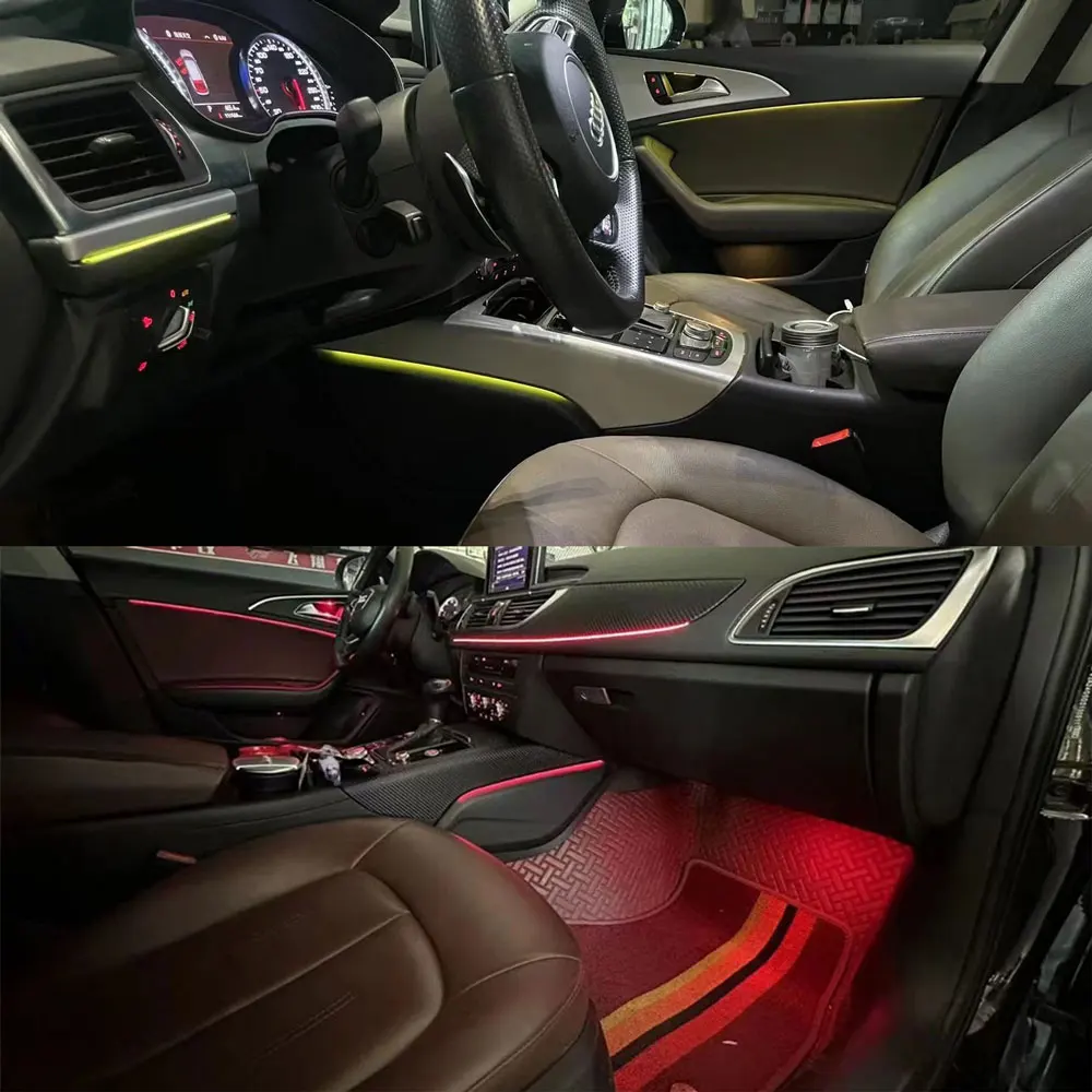 for Audi A6 A7 S6 S7 C7 LED Ambient Light APP Control MMI Control Auto Parts Mood Light