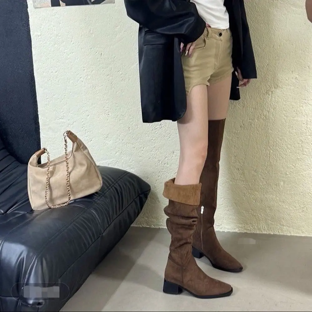 Khaki High-Tube Kni… - image