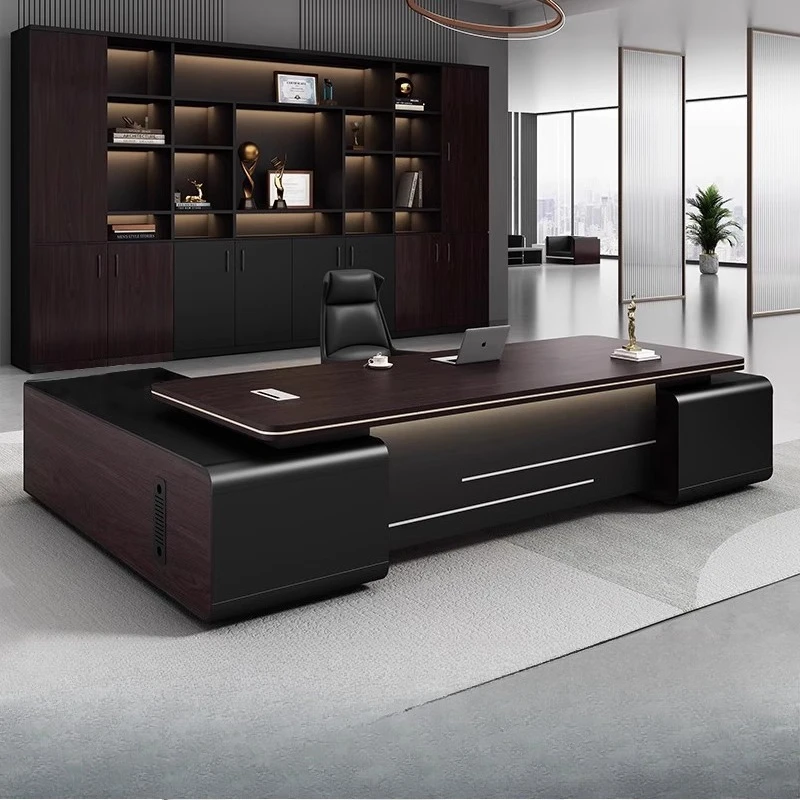 Strong Storage Executive Desk Designer Asthetic Large Minimalist Office Desks Drawers Cheap Modern Escrivaninha Office Furniture