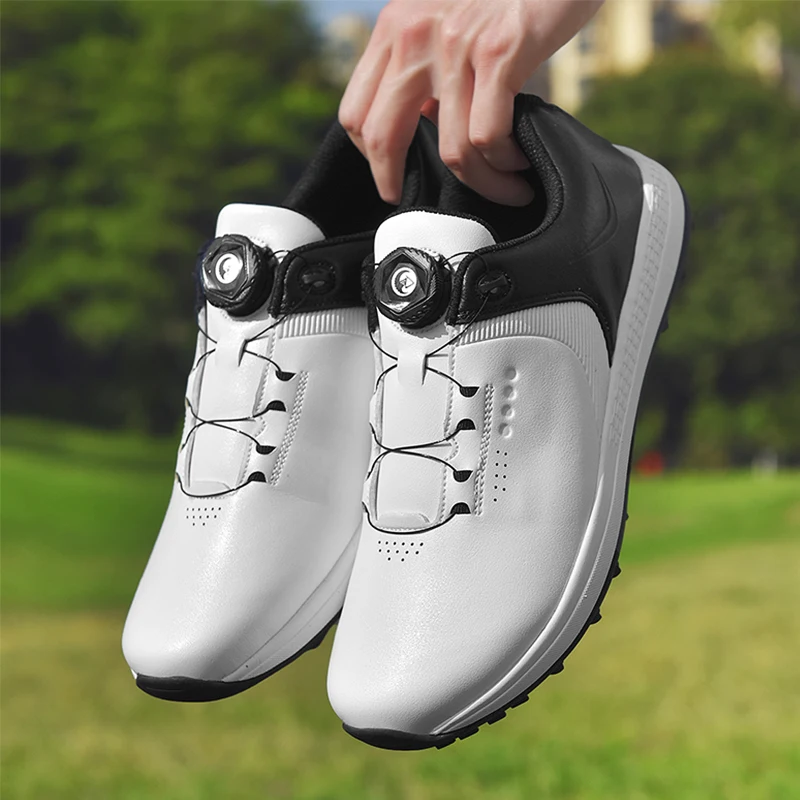 

Waterproof Leather Men Women Golf Shoes Big Size Non-slip Men's Golf Shoes Rubber Sole Sneakers Comfortable Free Shipping 2023