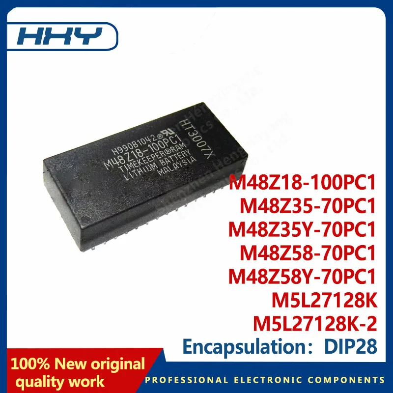 M48Z18-100PC1 DIP28 Electronic Components M48Z35-70PC1 M48Z35Y-70PC1 M48Z58-70PC1 M48Z58Y-70PC1 M5L27128K M5L27128K-2