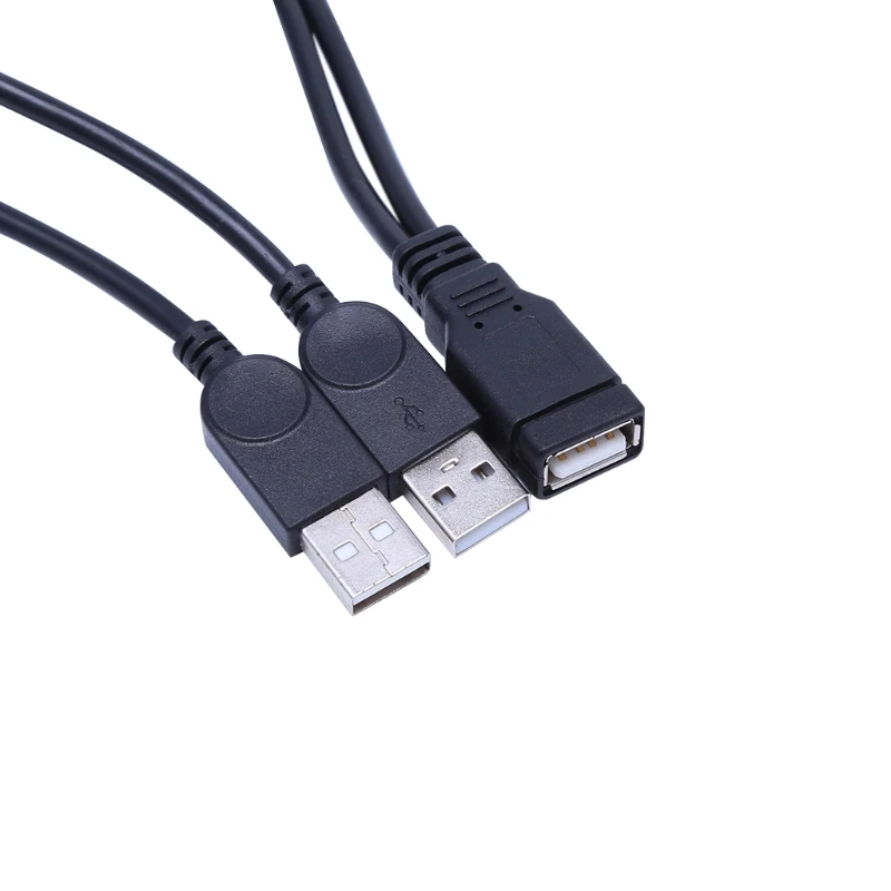 Bộ Chia USB 2.0 Loại A, Cáp USB Y Một Đầu Cái Sang Dual Nam Hub Dây Nguồn Đồng Bộ Dữ Liệu Sạc Bộ Mở Rộng