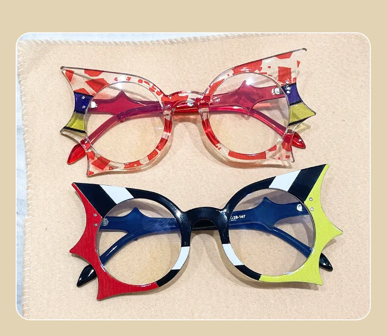 

Оптическая прозрачная оправа для очков с бабочкой, оправа для очков «кошачий глаз» для женщин, модные очки по рецепту