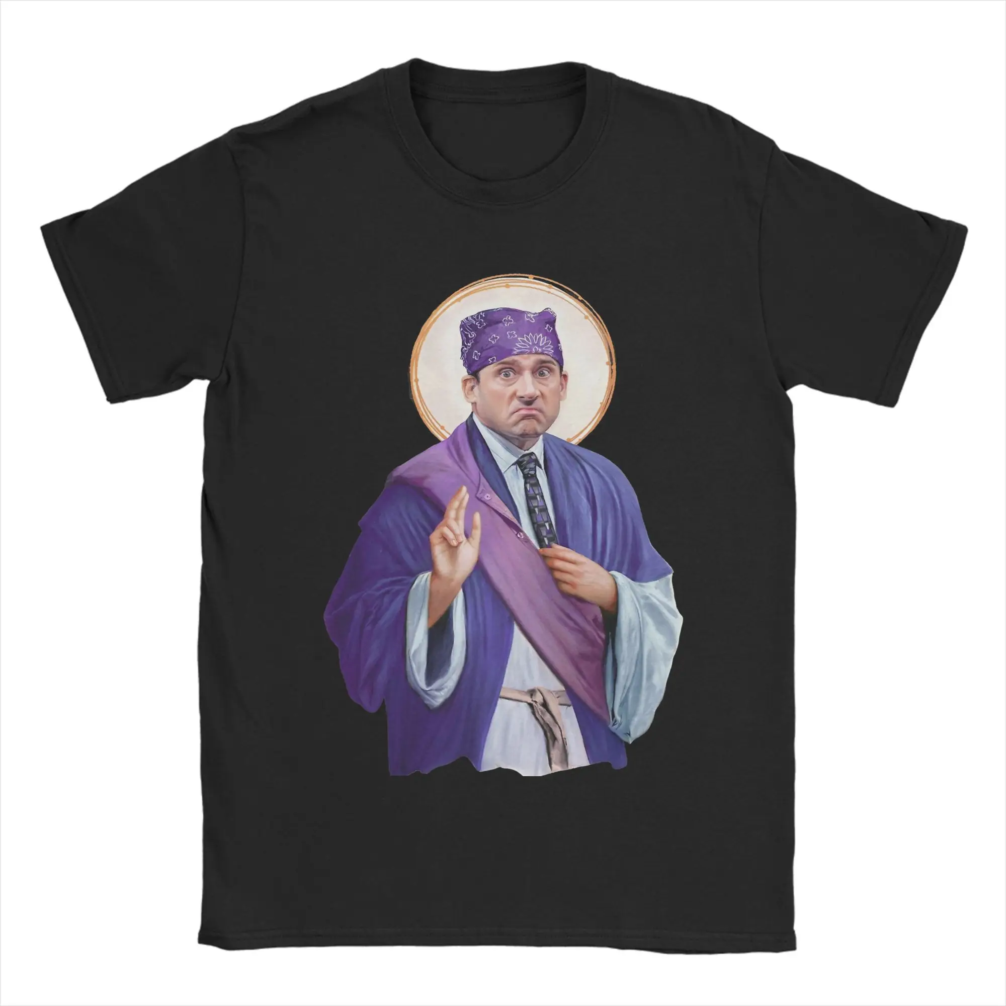 Vintage Saint Michael Scotts The Office T-Shirt for Men Pure Cotton T Shirts  Short Sleeve Tee Shirt Big Size Clothing