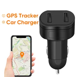 Dual USB Car GPS Tracker 2G Output Charger Mini Locator Car Cigarette Lighter Real-Time Tracking Device Car Phone Charger