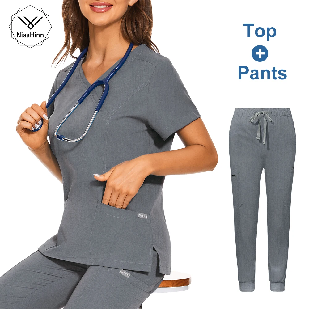 

Medical Accessories Clinical Uniform Women Dentist Veterinary Pet Clinic Nurse Scrubs Medical Uniforms Beauty Salon WorkWear Set