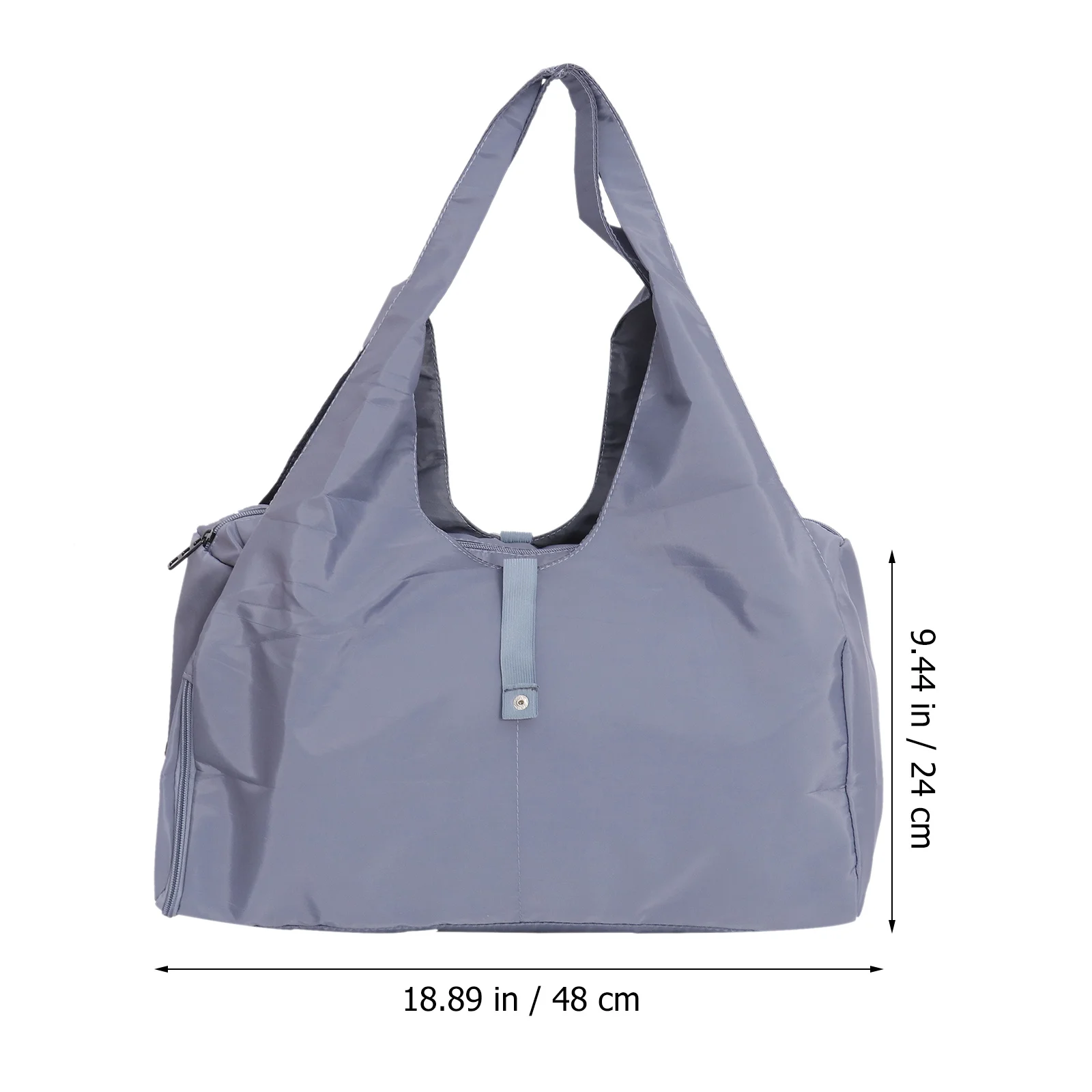 Blue Waterproof Travel Gym Bag Large Capacity Shoulder Handbag with Shoes Compartment Wet Dry Separation Fitness Yoga Sports