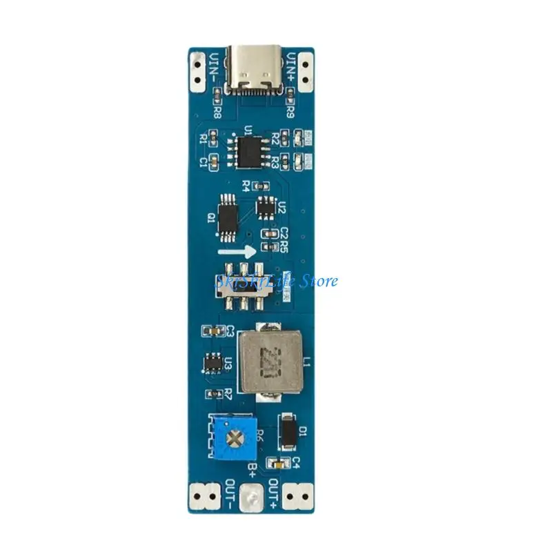 E65E 3.7V to 9V 12V Charging Boosting Discharging Integrated Module Digital Battery Power Detector Module Battery for PC