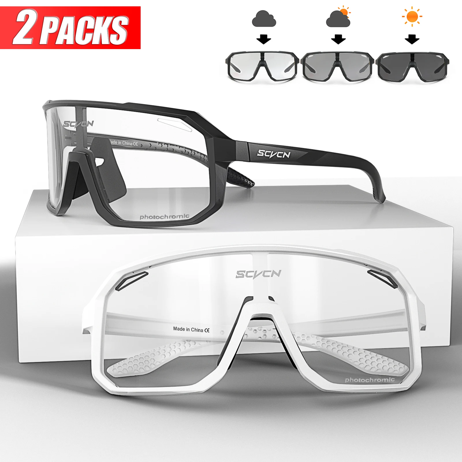 SCVCN Fahrrad brille photo chrome sonnenbrille männer frauen mountain bike road brillen neu fahrrad fahren outdoor sport wander brille 6