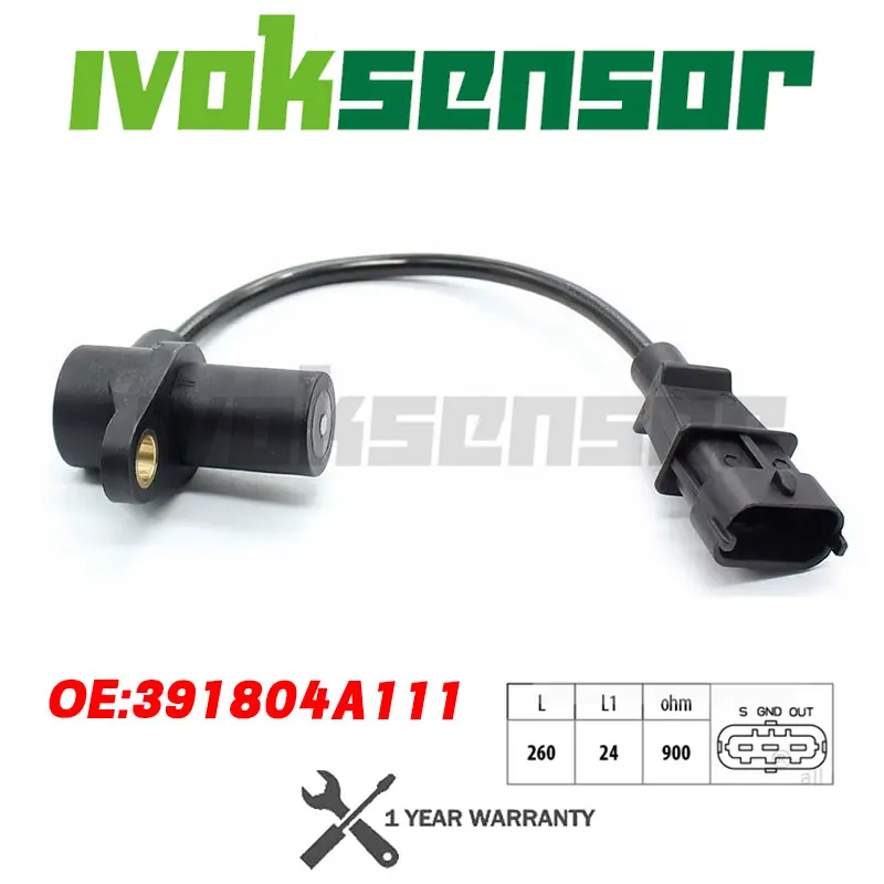 

Crankshaft Position Sensor For HYUNDAI KIA H H-1 SATELLITE SORENTO IVECO DAILY MASSIF 2.5 3.0 HPI CRDi 39180-4A111 500371540