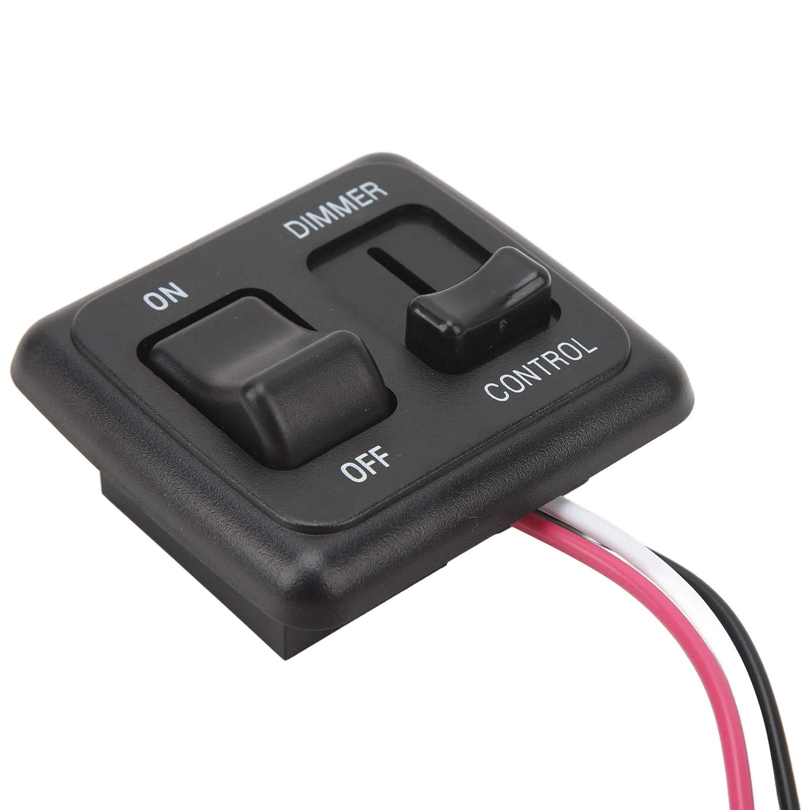 12V DC Toggle Switch with High Side Dimmer Control for LED Halogen Incandescent RV Car Truck Strip Dimmer Control Switch for LED