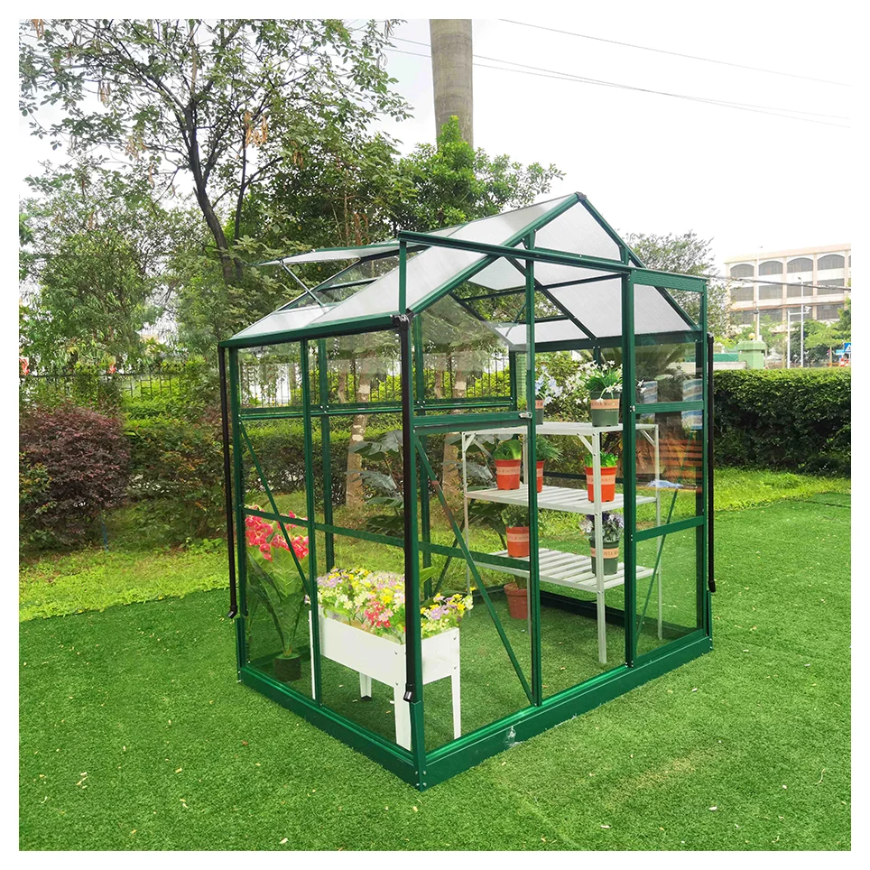 Factory Wholesale High Quality Garden Buildings Customized Sunroom & Glass House Garden Greenhouses Multi-Span Green Houses