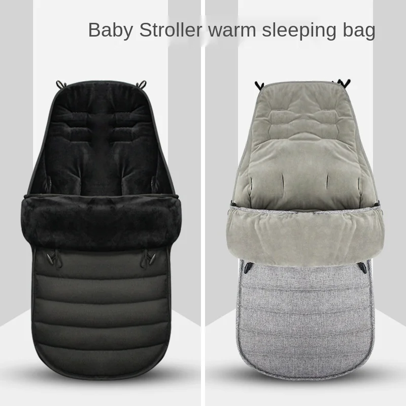 Stroller Sleeping Bag Warm Foot Cover for Babies Infant General Thickened Cushion Windproof Winter Newborn Envelope Flax Cushion