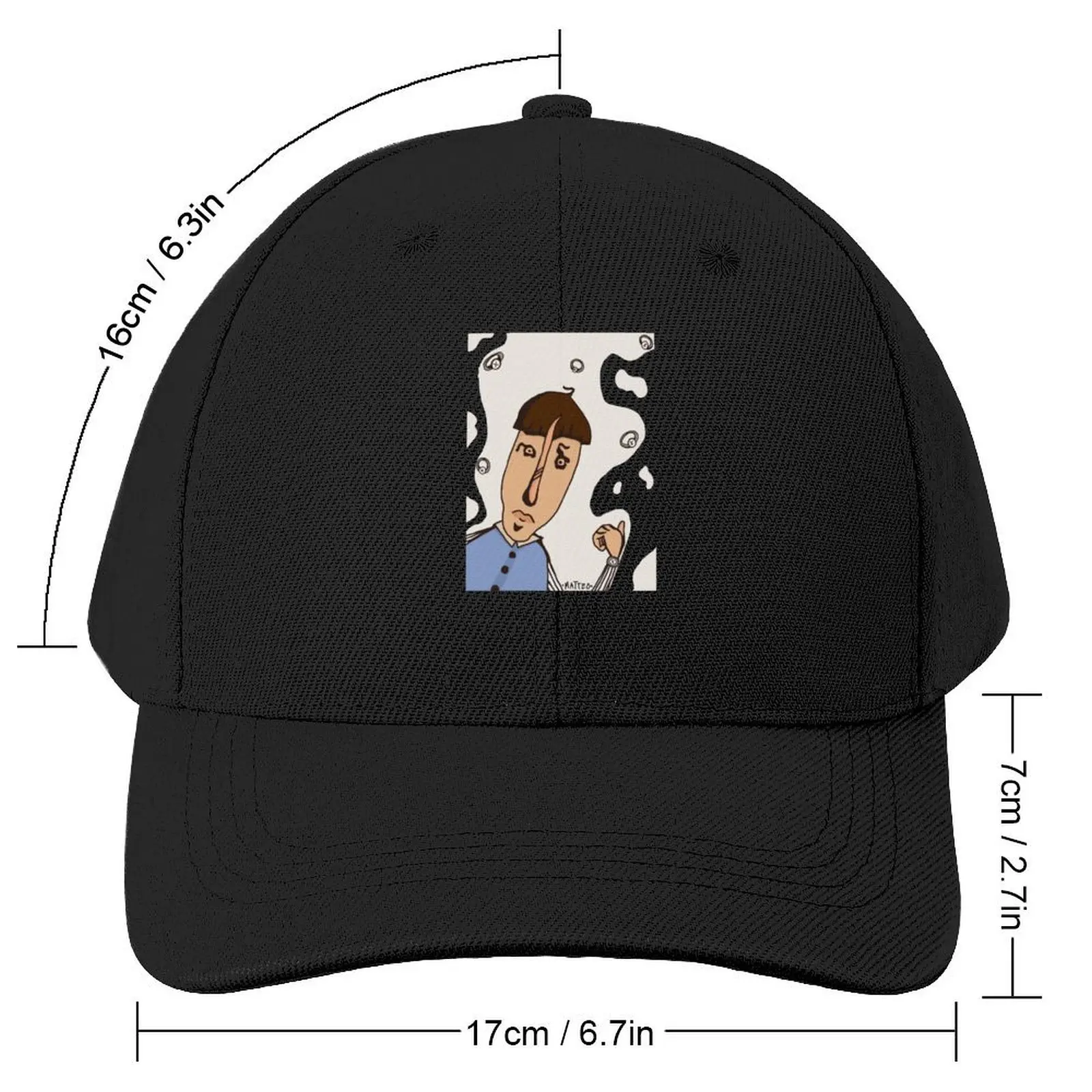 Time is weird Baseball Cap Luxury Brand Hood Fashion Beach funny hat Women's Beach Visor Men's