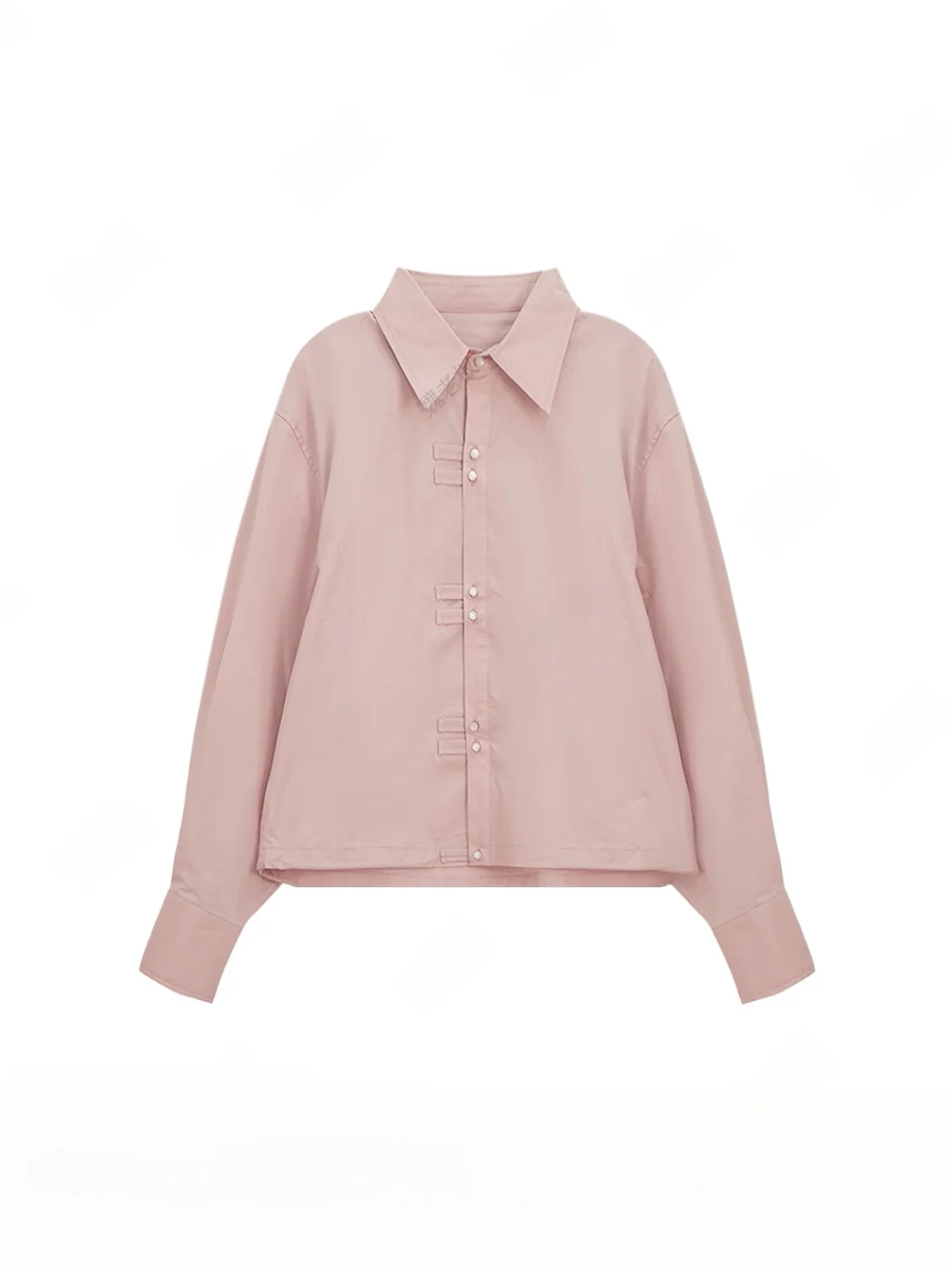 

Новая женская модная блузка IVA Pink Spring Outing в китайском стиле с завышенной талией, для путешествий, с длинным рукавом