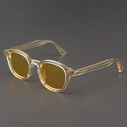 Johnny Depp Polarized Sunglasses Men Women Luxury Brand Lemtosh Sun Glasses Vintage Acetate Frame Driver Shade