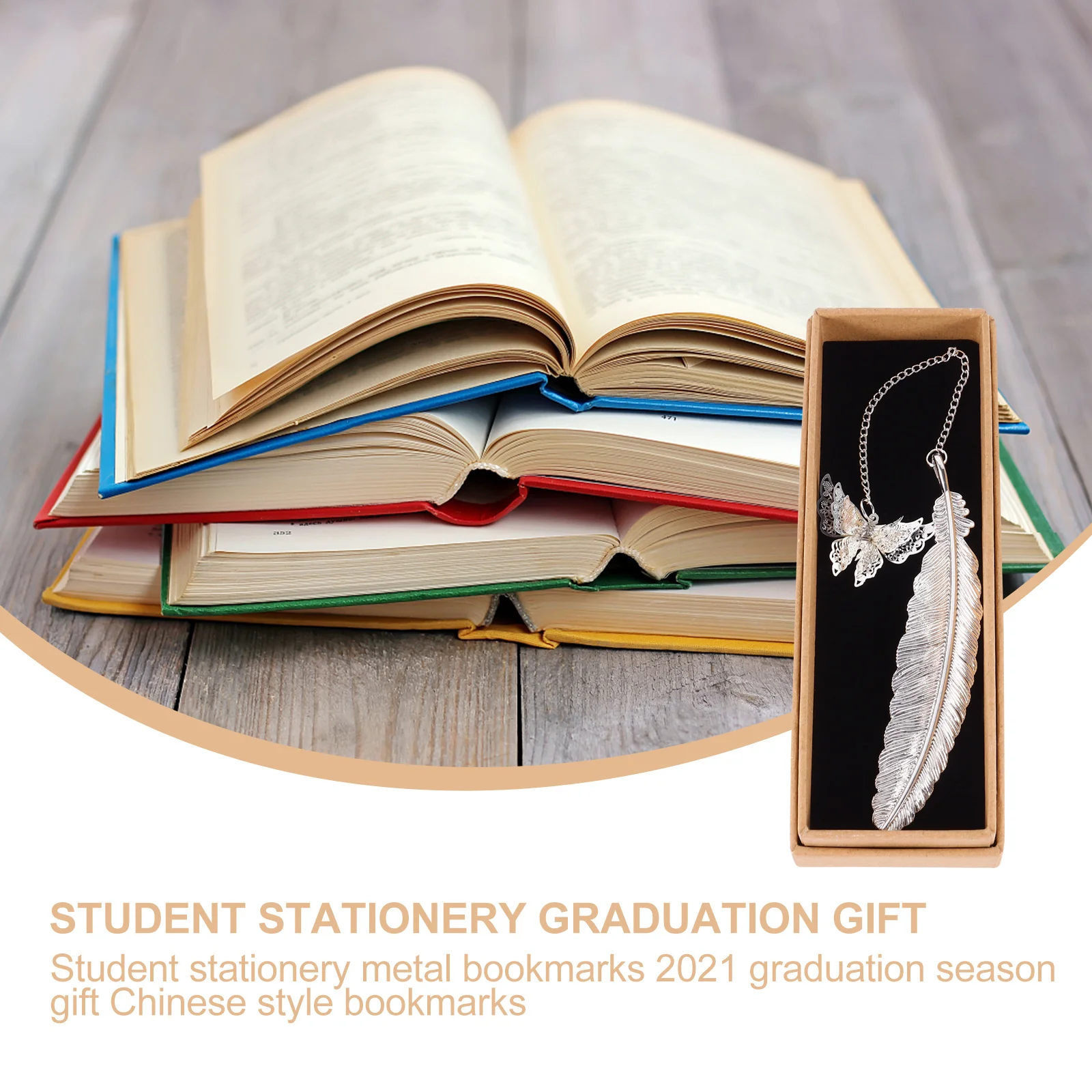 1pc Metal Bookmark Chinese Style Design Brass Hollow Carved Exquisite Vintage Bookmarker For Women Girls Reading Gift