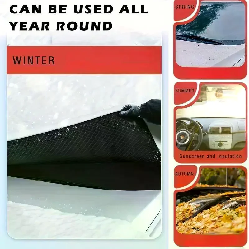 Waterproof Car Windshield Snow Cover Side Mirror Protector Frostproof For Winter Fits Most Cars SUVs Trucks